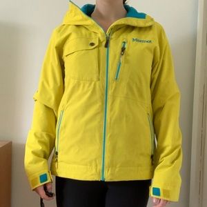 Yellow Marmot brand ski jacket